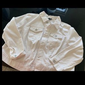 NWT WHITE DENIM JACKET